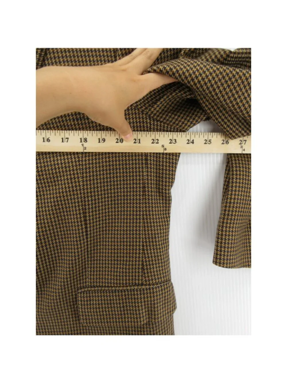 VTG Sport Coat 46 S Ermenegildo Zegna Cloth Blazer Tweed Houndstooth